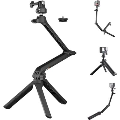 PGYTECH CapLock MantisPod Z, Treppiede per Action Camera Supporto Vlog Asta Selfie Estendibile e Impugnatura con Filetto 1/4, per GoPro/DJI Osmo/Pocket/Insta360, 5 Modalità di Scatto PGYTECH CapLock MantisPod Z, Treppiede per Action Camera Supporto Vlog Asta Selfie Estendibile e Impugnatura con Filetto 1/4, per GoPro/DJI Osmo/Pocket/Insta360, 5 Modalità di Scatto