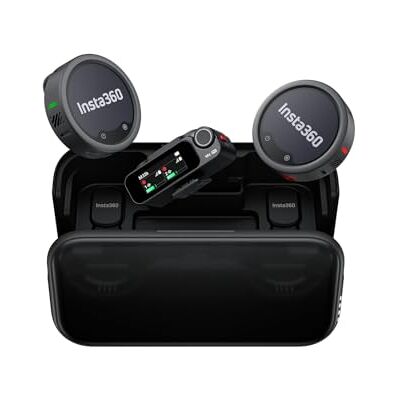Insta360 Mic Pro (2TX + 1 RX + case di ricarica) microfono wireless Microfono professionale per iPhone/Camera/Android, per viaggi, cattura video, Bluetooth, display E-ink personalizzabile,3 mic Insta360 Mic Pro (2TX + 1 RX + case di ricarica) microfono wireless Microfono professionale per iPhone/Camera/Android, per viaggi, cattura video, Bluetooth, display E-ink personalizzabile,3 mic