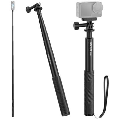 NEEWER Kit Asta di Prolunga Compatibile con DJI OSMO Action 5 Pro 4 3 GoPro Insta360 AKASO, Selfie Stick Invisibile 151cm, Adattatore Action Cam e Supporto Magnetico a Sgancio Rapido per Video, GP-84 NEEWER Kit Asta di Prolunga Compatibile con DJI OSMO Action 5 Pro 4 3 GoPro Insta360 AKASO, Selfie Stick Invisibile 151cm, Adattatore Action Cam e Supporto Magnetico a Sgancio Rapido per Video, GP-84