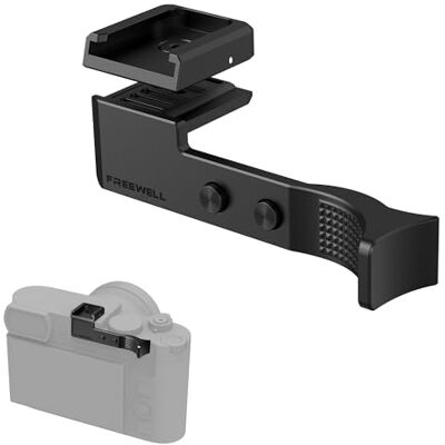 FREEWELL Impugnatura per pollice per Leica Q3 e Q3 43 con attacco a scarpa fredda, alluminio CNC, imbottitura in silicone antigraffio FREEWELL Impugnatura per pollice per Leica Q3 e Q3 43 con attacco a scarpa fredda, alluminio CNC, imbottitura in silicone antigraffio