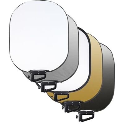 Rollei 5 in 1 Pannello Riflettente Fotografico Pieghevole 72 x 90 cm Light Reflector Leggero e Compatto 700 g per Studio e Illuminazione Esterni, Pannello-Riflettente- Luce-Fotografico-Pieghevole Rollei 5 in 1 Pannello Riflettente Fotografico Pieghevole 72 x 90 cm Light Reflector Leggero e Compatto 700 g per Studio e Illuminazione Esterni, Pannello-Riflettente- Luce-Fotografico-Pieghevole