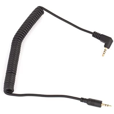 vhbw Cavo compatibile con Panasonic DMC-FZ200, DMC-FZ2000 fotocamera digitale, reflex Cavo di collegamento, 110 cm, a spirale vhbw Cavo compatibile con Panasonic DMC-FZ200, DMC-FZ2000 fotocamera digitale, reflex Cavo di collegamento, 110 cm, a spirale
