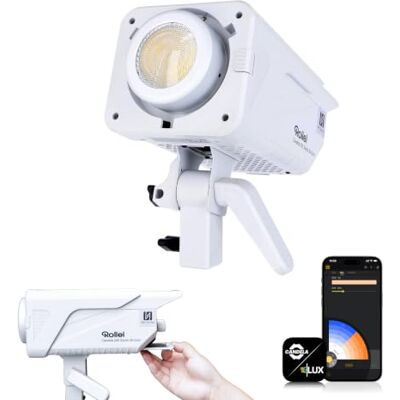 Rollei Candela 200 Studio Bi Color Luce Video Professionale 2700~6500 K CRI 95+, Lente Fresnel e Filtro Antipolvere Integrato, Controllo via App, Raffreddamento Silenzioso Rollei Candela 200 Studio Bi Color Luce Video Professionale 2700~6500 K CRI 95+, Lente Fresnel e Filtro Antipolvere Integrato, Controllo via App, Raffreddamento Silenzioso