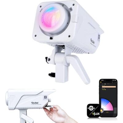 Rollei Candela 300 Studio RGB Luce Video Professionale 2700~6500 K CRI 95+, Lente Fresnel e Filtro Antipolvere Integrato, Controllo via App, Raffreddamento Silenzioso Rollei Candela 300 Studio RGB Luce Video Professionale 2700~6500 K CRI 95+, Lente Fresnel e Filtro Antipolvere Integrato, Controllo via App, Raffreddamento Silenzioso