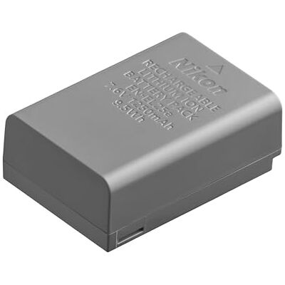 Nikon EN-EL25a Batteria Ricaricabile Compatta agli Ioni di Litio, Elevata Capacità per uso Prolungato, Grigio Nikon EN-EL25a Batteria Ricaricabile Compatta agli Ioni di Litio, Elevata Capacità per uso Prolungato, Grigio