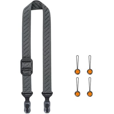 TARION Magislide Tracolla magnetica a sgancio rapido per fotocamera Dyneema 4 ancoraggi di sicurezza con cordino, capacità di carico 50 kg, 83-141 cm, regolabili, per fotocamere DSLR SLR TARION Magislide Tracolla magnetica a sgancio rapido per fotocamera Dyneema 4 ancoraggi di sicurezza con cordino, capacità di carico 50 kg, 83-141 cm, regolabili, per fotocamere DSLR SLR
