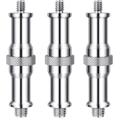 NEEWER 3 Pezzi Standard da 1/4 a 3/8 Pollice Convertitore Maschio in Metallo Adattatore Vite Filettata Perno per Supporto Luce da Studio, Adattatore Hotshoe/Coldshoe, Testa a Sfera ecc, Trigger ST23 NEEWER 3 Pezzi Standard da 1/4 a 3/8 Pollice Convertitore Maschio in Metallo Adattatore Vite Filettata Perno per Supporto Luce da Studio, Adattatore Hotshoe/Coldshoe, Testa a Sfera ecc, Trigger ST23