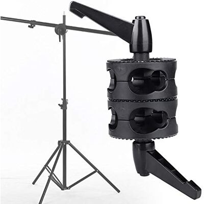 VBESTLIFE Clip Supporto riflettore, Supporto per Staffa Catarifrangente a Doppia Ruota Adattatore per Supporto Luce rotatore VBESTLIFE Clip Supporto riflettore, Supporto per Staffa Catarifrangente a Doppia Ruota Adattatore per Supporto Luce rotatore