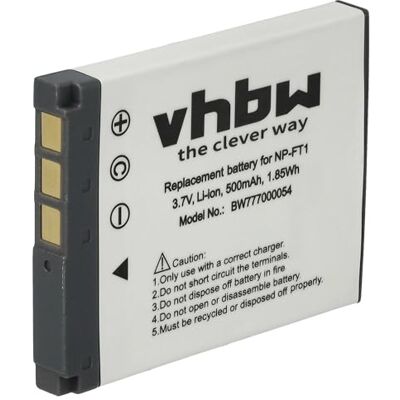 vhbw 1x batteria sostituisce Sony NP-FT1 per fotocamera (500mAh, 3,6V, Li-Ion) vhbw 1x batteria sostituisce Sony NP-FT1 per fotocamera (500mAh, 3,6V, Li-Ion)