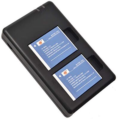 DSTE NB-6L Batteria di ricambio (2 pacchetti) e caricatore rapido doppio Compatibile per Canon PowerShot SX170 IS SX240 HS SX260 HS SX270 HS SX280 HS SX500 IS SX510 IS SX600 IS DSTE NB-6L Batteria di ricambio (2 pacchetti) e caricatore rapido doppio Compatibile per Canon PowerShot SX170 IS SX240 HS SX260 HS SX270 HS SX280 HS SX500 IS SX510 IS SX600 IS