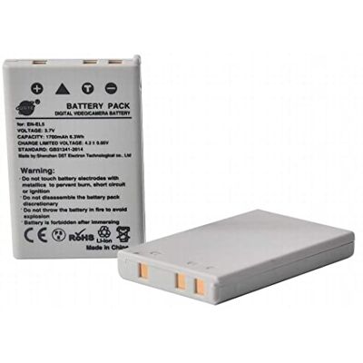 DSTE EN-EL5 Batteria di ricambio (2 pacchetti) compatibile per Nikon Coolpix P100 P500 P510 P520 P530 P5000 P5100 P6000 S10 DSTE EN-EL5 Batteria di ricambio (2 pacchetti) compatibile per Nikon Coolpix P100 P500 P510 P520 P530 P5000 P5100 P6000 S10