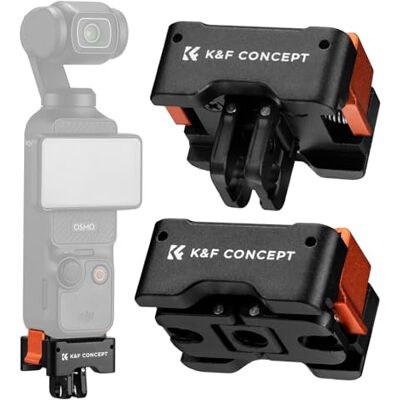 K&F CONCEPT 2Pack Supporto Adattatore Sgancio Rapido per DJI Osmo Pocket 3 Supporto per Treppiede con Standard Arca-Swiss, con Foro per Vite 1/4/dito Pieghevole -PP04 K&F CONCEPT 2Pack Supporto Adattatore Sgancio Rapido per DJI Osmo Pocket 3 Supporto per Treppiede con Standard Arca-Swiss, con Foro per Vite 1/4/dito Pieghevole -PP04