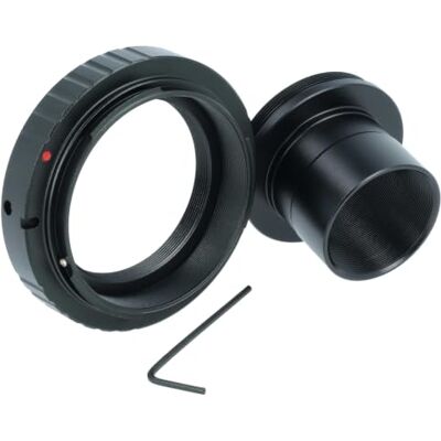 vhbw Anello adattatore T2 1,25" M42 x 0,75 compatibile con Canon EOS 70D, 650D, 750D, 6D, 700D, 760D telescopio, fotocamera, reflex vhbw Anello adattatore T2 1,25" M42 x 0,75 compatibile con Canon EOS 70D, 650D, 750D, 6D, 700D, 760D telescopio, fotocamera, reflex