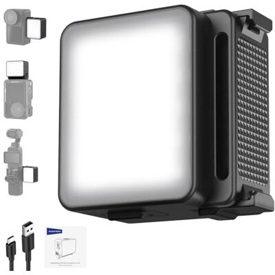 NEEWER BASICS M20 Luce LED Magnetica per Fotocamera, Faretto Plastica 5600K Compatibile con DJI OSMO Nano Action 3 4 5 Pro Cage, CRI95+ per Adattatore Espansione Accessori AC009 PRO per Pocket 3 NEEWER BASICS M20 Luce LED Magnetica per Fotocamera, Faretto Plastica 5600K Compatibile con DJI OSMO Nano Action 3 4 5 Pro Cage, CRI95+ per Adattatore Espansione Accessori AC009 PRO per Pocket 3