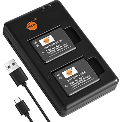DSTE 2PCS NP-BJ1 Batteria & Caricatore Compatibile per Nikon EN-EL19, Coolpix S3300, S4100, S4150, S4200, S4300, S6400 DSTE 2PCS NP-BJ1 Batteria & Caricatore Compatibile per Nikon EN-EL19, Coolpix S3300, S4100, S4150, S4200, S4300, S6400