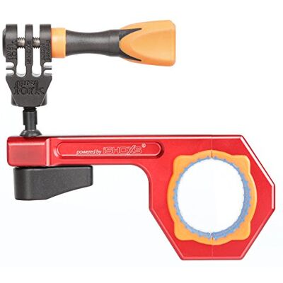 iSHOXS BullBar 3D 34, adatto per GoPro con sistema di sfere 3D in alluminio 6061 ad alta resistenza, campo di fissaggio da 30 a 34 mm iSHOXS BullBar 3D 34, adatto per GoPro con sistema di sfere 3D in alluminio 6061 ad alta resistenza, campo di fissaggio da 30 a 34 mm