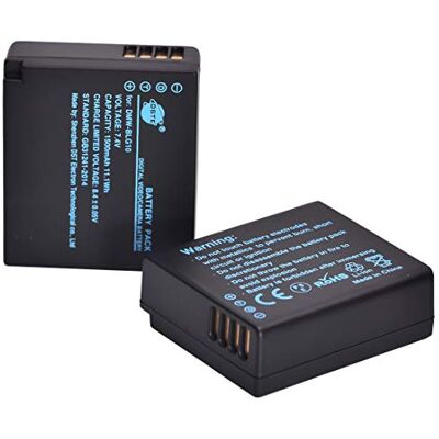 DSTE DMW-BLG10 Batteria di ricambio (2 pacchetti) compatibile per Panasonic Lumix DMC-GF3 DMC-GF5 DMC-GF6 DMC-GX7 DMC-LX100 DSTE DMW-BLG10 Batteria di ricambio (2 pacchetti) compatibile per Panasonic Lumix DMC-GF3 DMC-GF5 DMC-GF6 DMC-GX7 DMC-LX100
