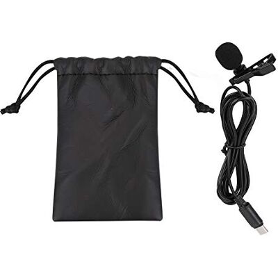 VBESTLIFE Microfono Lavalier, Mini Microfono Clip-On Piccolo Spinotto USB con Piccolo Microfono di Registrazione Compatibile con Il Cellulare Android VBESTLIFE Microfono Lavalier, Mini Microfono Clip-On Piccolo Spinotto USB con Piccolo Microfono di Registrazione Compatibile con Il Cellulare Android