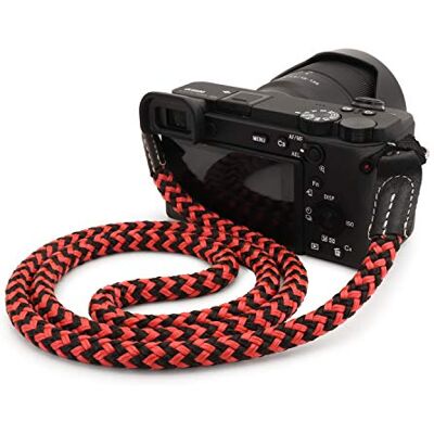 MegaGear 1800, Tracolla In Cotone Per Fotocamera Dslr Unisex Adulto, Nero E Rosso, Large 100cm 39inc MegaGear 1800, Tracolla In Cotone Per Fotocamera Dslr Unisex Adulto, Nero E Rosso, Large 100cm 39inc