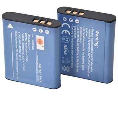 DSTE LI-90B Batteria di ricambio (2 pacchetti) compatibile per Olympus SH-1 SH-2 SH-50 iHS SH-60 SP-100 Tough TG-1 Tough TG-2 DSTE LI-90B Batteria di ricambio (2 pacchetti) compatibile per Olympus SH-1 SH-2 SH-50 iHS SH-60 SP-100 Tough TG-1 Tough TG-2