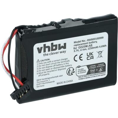 vhbw Batteria agli ioni di litio 1200 mAh (3,7 V) per Becker Traffic Assist 7827 7977 7926 7927 Highspeed 7934 Highspeed II 7988 vhbw Batteria agli ioni di litio 1200 mAh (3,7 V) per Becker Traffic Assist 7827 7977 7926 7927 Highspeed 7934 Highspeed II 7988