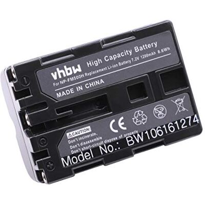 vhbw batteria sostituisce Sony NP-FM500H per fotocamera DSLR (1200mAh, 7,2V, Li-Ion) vhbw batteria sostituisce Sony NP-FM500H per fotocamera DSLR (1200mAh, 7,2V, Li-Ion)