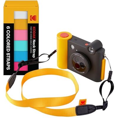 Kodak Deluxe Neck Strap Color Kit, Comfortable & Detachable Camera Straps, Compatible Smile + Instant Camera, 6 Color Pack (White, Black, Pink, Green, Blue, and Hot Pink) Kodak Deluxe Neck Strap Color Kit, Comfortable & Detachable Camera Straps, Compatible Smile + Instant Camera, 6 Color Pack (White, Black, Pink, Green, Blue, and Hot Pink)