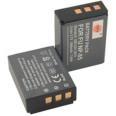 DSTE Set di 2 batterie sostitutive NP-85 compatibili con Fujifilm S1 SL1000 SL300 SL305 SL280 SL260 SL240 DSTE Set di 2 batterie sostitutive NP-85 compatibili con Fujifilm S1 SL1000 SL300 SL305 SL280 SL260 SL240