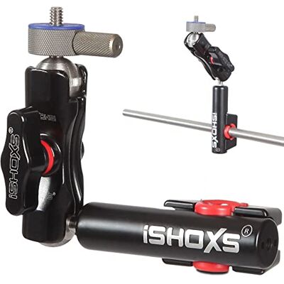 iSHOXS Strut Prox Supporto per Manubrio da Bicicletta per Action Cam Compatibile con GoPro Hero 11-10-9 Max, DJI Osmo Apexcam e Simili in Alluminio 11-16 mm iSHOXS Strut Prox Supporto per Manubrio da Bicicletta per Action Cam Compatibile con GoPro Hero 11-10-9 Max, DJI Osmo Apexcam e Simili in Alluminio 11-16 mm