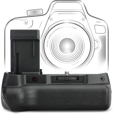 CELLONIC Impugnatura Batteria Compatibile con Canon EOS 2000D, 1100D Per LP-E10 Batterie, Impugnatura verticale progettata per un comfort di ripresa prolungato per Canon EOS 2000D, 1100D, 1200D CELLONIC Impugnatura Batteria Compatibile con Canon EOS 2000D, 1100D Per LP-E10 Batterie, Impugnatura verticale progettata per un comfort di ripresa prolungato per Canon EOS 2000D, 1100D, 1200D