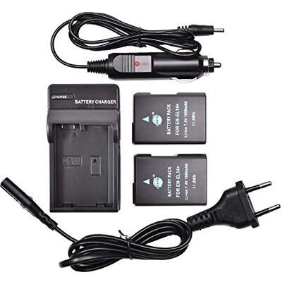 DSTE 2-Pack Ricaricabile Batteria + Caricabatteria Compatibile per Nikon EN-EL14 EN-EL14A DF D3100 D3200 D3300 D3400 D3500 D5100 D5200 D5300 D5500 P7000 P7100 P7200 P7700 P7800 DSTE 2-Pack Ricaricabile Batteria + Caricabatteria Compatibile per Nikon EN-EL14 EN-EL14A DF D3100 D3200 D3300 D3400 D3500 D5100 D5200 D5300 D5500 P7000 P7100 P7200 P7700 P7800