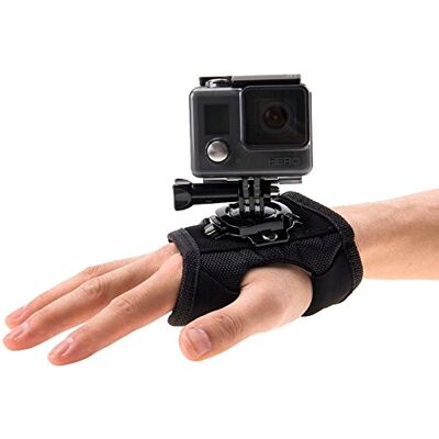 PULUZ Go Pro Supporto da polso, rotazione a 360°, con vite per Go Pro HERO5/4 Session 5/4/3+/3/2/1, Xiaomi Yi Action Sport Outdoor Camera PULUZ Go Pro Supporto da polso, rotazione a 360°, con vite per Go Pro HERO5/4 Session 5/4/3+/3/2/1, Xiaomi Yi Action Sport Outdoor Camera