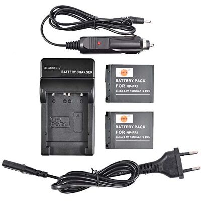 DSTE 2-Pacco NP-FR1 Batteria + Caricabatteria per Sony DSC-F88 DSC-P100 DSC-P120 DSC-P150 DSTE 2-Pacco NP-FR1 Batteria + Caricabatteria per Sony DSC-F88 DSC-P100 DSC-P120 DSC-P150