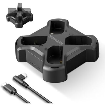NEEWER LP-E6/LP-E6N/LP-E6NH/LP-E6P Batteria Caricabatterie 4 Canali, Ricarica Rapida PD 45W, Cavo USB C, Compatibile con Canon EOS R5 Mark II 6D Mark II 5D Mark III 5D Mark IV, NW-P4 NEEWER LP-E6/LP-E6N/LP-E6NH/LP-E6P Batteria Caricabatterie 4 Canali, Ricarica Rapida PD 45W, Cavo USB C, Compatibile con Canon EOS R5 Mark II 6D Mark II 5D Mark III 5D Mark IV, NW-P4