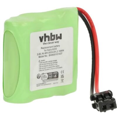 vhbw batteria compatibile con Panasonic KX-T3860, KX-T3855, KX-T3850, KX-T3848, KX-T3842, KX-T3824 telefono fisso cordless (600mAh, 3.6V, NiMH) vhbw batteria compatibile con Panasonic KX-T3860, KX-T3855, KX-T3850, KX-T3848, KX-T3842, KX-T3824 telefono fisso cordless (600mAh, 3.6V, NiMH)