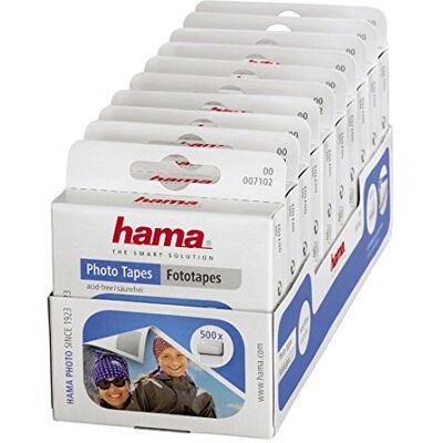 Hama 00007102 – pegafotos Adesivi, 10 confezioni da 500 pezzi, 12 x 13 mm Hama 00007102 – pegafotos Adesivi, 10 confezioni da 500 pezzi, 12 x 13 mm