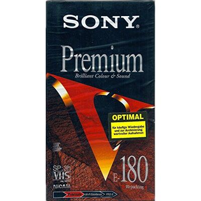 Sony E 180 V Premium Video cassette Confezione da 1 Sony E 180 V Premium Video cassette Confezione da 1