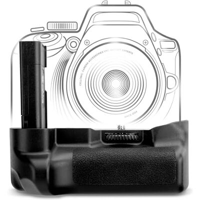 CELLONIC Impugnatura Batteria Compatibile con Nikon D5000, D3000, EN-EL9 Per EN-EL9 Batterie, Impugnatura verticale progettata per un comfort di ripresa prolungato per Nikon D5000, D3000, D60, D40 CELLONIC Impugnatura Batteria Compatibile con Nikon D5000, D3000, EN-EL9 Per EN-EL9 Batterie, Impugnatura verticale progettata per un comfort di ripresa prolungato per Nikon D5000, D3000, D60, D40