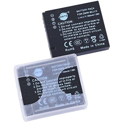 DSTE 2-Pacco Ricambio Batteria per Panasonic DMW-BCJ13E DMW-BCJ13PP Lumix DMC-LX5 DMC-LX5GK DMC-LX5K DMC-LX5W DMC-LX55 DMC-LX7 DMC-LX7GK DMC-LX7K DMC-LX7W Leica D-LUX5 D-LUX6 DSTE 2-Pacco Ricambio Batteria per Panasonic DMW-BCJ13E DMW-BCJ13PP Lumix DMC-LX5 DMC-LX5GK DMC-LX5K DMC-LX5W DMC-LX55 DMC-LX7 DMC-LX7GK DMC-LX7K DMC-LX7W Leica D-LUX5 D-LUX6