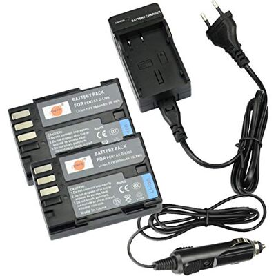 DSTE 2-Pacco D-LI90 Batteria + Caricabatteria per Pentax K-01 K-3 K-3II K-5 K-5IIs K-7 K-7D DSTE 2-Pacco D-LI90 Batteria + Caricabatteria per Pentax K-01 K-3 K-3II K-5 K-5IIs K-7 K-7D