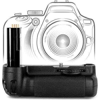 CELLONIC Impugnatura Batteria Compatibile con Nikon EN-EL3e, D200 Per EN-EL3e Batterie, Impugnatura verticale progettata per un comfort di ripresa prolungato per Nikon EN-EL3e, D200, MB-D200 CELLONIC Impugnatura Batteria Compatibile con Nikon EN-EL3e, D200 Per EN-EL3e Batterie, Impugnatura verticale progettata per un comfort di ripresa prolungato per Nikon EN-EL3e, D200, MB-D200