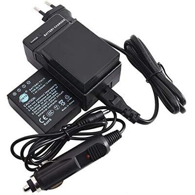 DSTE 2-Pacco BLH-1 Batteria + Caricabatteria Compatibile per Olympus EM1, E-M1 Mark II, OM-D, E-M10 Mark IV DSTE 2-Pacco BLH-1 Batteria + Caricabatteria Compatibile per Olympus EM1, E-M1 Mark II, OM-D, E-M10 Mark IV