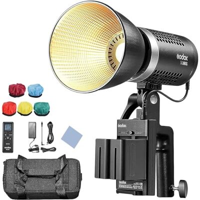 GODOX ML60Bi LED Fotografia da studio Luce 60W Temperatura bicolore 2800-6500K CRI96 TLCI97 Luminosità regolabile 16 gruppi 32 Canali Supporto con impugnatura 7 Effetti di luce integrati GODOX ML60Bi LED Fotografia da studio Luce 60W Temperatura bicolore 2800-6500K CRI96 TLCI97 Luminosità regolabile 16 gruppi 32 Canali Supporto con impugnatura 7 Effetti di luce integrati