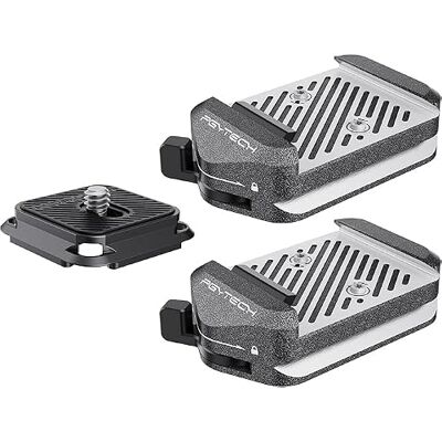 PGYTECH Piastra & Morsetto Arca-Swiss V2 a Rilascio Rapido, con Filettatura 1/4"-3/8" per Sony/Nikon/Fuji/DJI Passaggio tra Treppiedi/Gimbal/Slider/Stabilizzatori (Due Morsetti + Piastra) PGYTECH Piastra & Morsetto Arca-Swiss V2 a Rilascio Rapido, con Filettatura 1/4"-3/8" per Sony/Nikon/Fuji/DJI Passaggio tra Treppiedi/Gimbal/Slider/Stabilizzatori (Due Morsetti + Piastra)