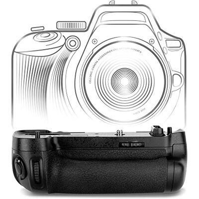 CELLONIC Impugnatura Batteria Compatibile con Nikon D750, MB-D16 Per EN-EL15 Batterie, Impugnatura verticale progettata per un comfort di ripresa prolungato per Nikon D750, MB-D16 CELLONIC Impugnatura Batteria Compatibile con Nikon D750, MB-D16 Per EN-EL15 Batterie, Impugnatura verticale progettata per un comfort di ripresa prolungato per Nikon D750, MB-D16