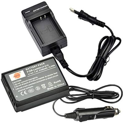 DSTE LP-E10 Batteria + Caricabatteria per Canon EOS 1100D, 1200D, Kiss X50, Kiss X70, Rebel T3, Rebel T5 DSTE LP-E10 Batteria + Caricabatteria per Canon EOS 1100D, 1200D, Kiss X50, Kiss X70, Rebel T3, Rebel T5
