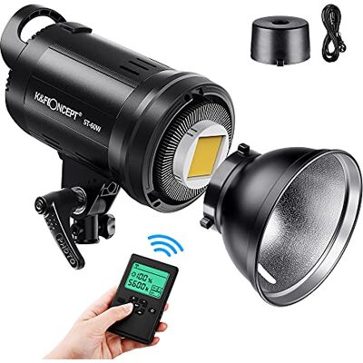 K&F CONCEPT ST-60W Luce Fotografico,5600 K Monoluce ad Alta potere Professionale con Supporto di Bowens,per Video Foto Studio Photography Registrazione K&F CONCEPT ST-60W Luce Fotografico,5600 K Monoluce ad Alta potere Professionale con Supporto di Bowens,per Video Foto Studio Photography Registrazione
