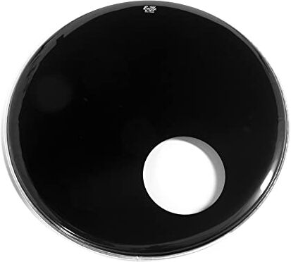 Remo Pelliccia per batteria ENCORE Ambassador Ebony Gran Drum con soundhole 22" EN-1022-ES