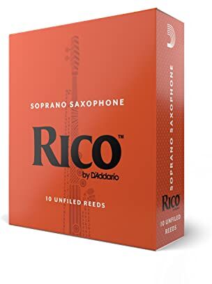 D'Addario Confezione da 10 ance Rico per sassofono soprano, durezza 1,5