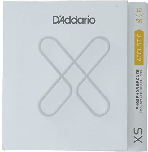 D'Addario 12-56 Light Top/Medium Inferiore, XS bronzo fosforoso rivestito corde chitarra acustica